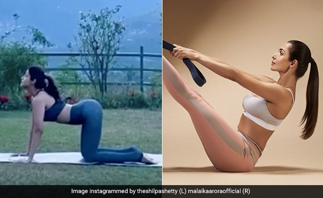 Trust Malaika Arora And Shilpa Shetty's Yoga Moves To Burn Belly Fat And Stretch The Back