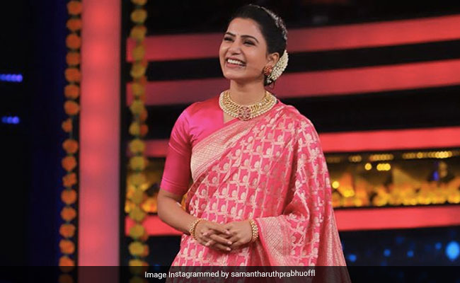 Samantha Ruth Prabhu's Stunning Pink <i>Saree</i> Is Perfect Ethnic Fashion Inspiration For Diwali