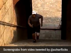 Watch: Azharuddin Turns Back The Clock, Exercises At Humayun's Tomb