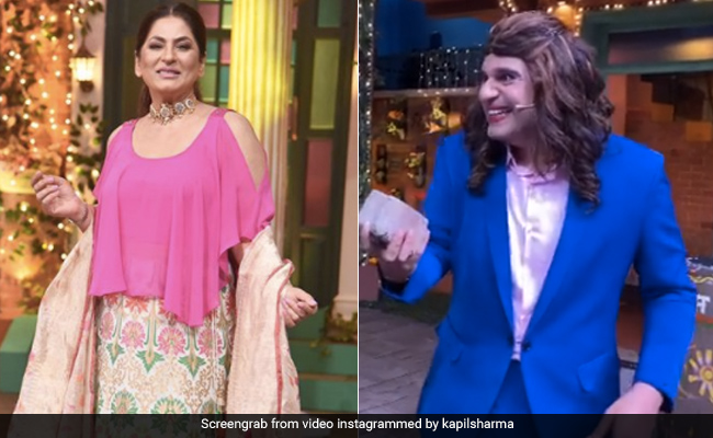 कपिल के शो में 'सिद्धू' ने अर्चना पूरन सिंह के लिए भिजवाई ईंट, सपना से बोले- उसके सिर पर देना- देखें Video