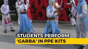 Watch Garba Dance In Unique PPE Costume In Gujarat