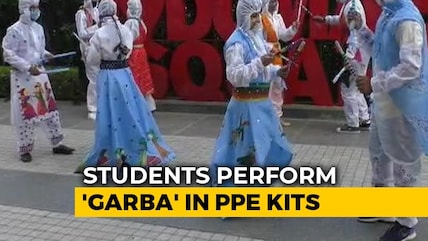 Watch Garba Dance In Unique PPE Costume In Gujarat