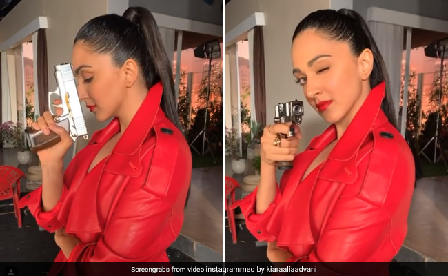 Kiara Advani's Leather Jacket Sure Paints The Town Red