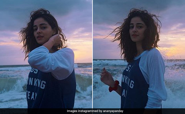 Ananya Panday Has Got The Attitude For Gratitude In Sea Swept Hair And A Caption Tee