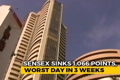 Sensex Sinks 1,066 Points, Worst Day In 3 Weeks Amid Global Selloff Sensex Sinks 1,066 Points, Worst Day In 3 Weeks Amid Global Selloff