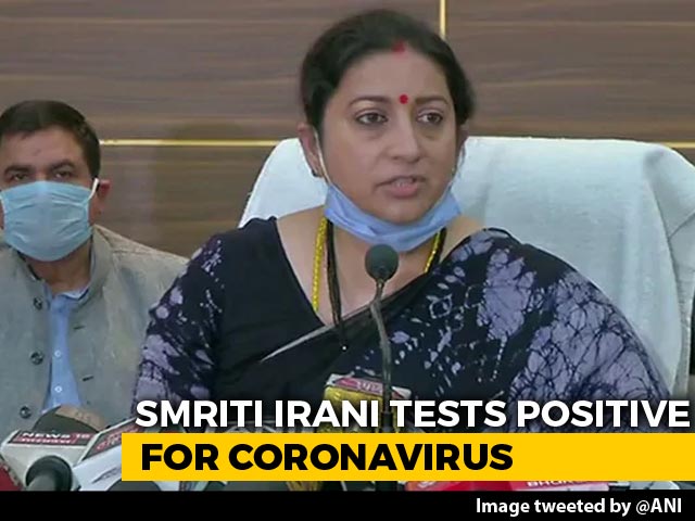 Union Minister Smriti Irani Tests Positive For Coronavirus