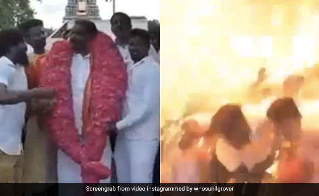 गुब्बारों के नीचे खड़े होकर जनता से मिल रहे थे नेता, तभी हुआ ब्लास्ट और फिर...Viral हो रहा है Video