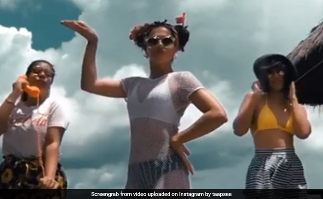 So, What Did Taapsee Pannu And Her Sisters Do In Maldives? Her ROFL Post Is The Answer