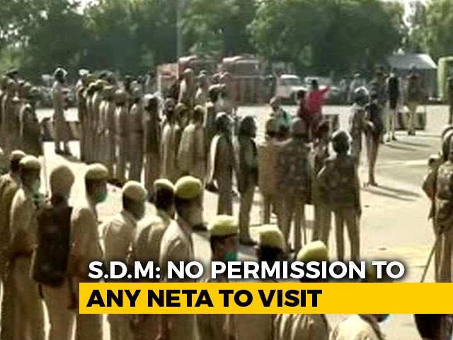 Rahul Gandhi On Way To Hathras, Over 200 Policemen Near UP Border