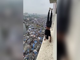 Mumbai Man Handstands On Ledge Of High Rise, Cops Now Searching For Him Mumbai Man Handstands On Ledge Of High Rise, Cops Now Searching For Him