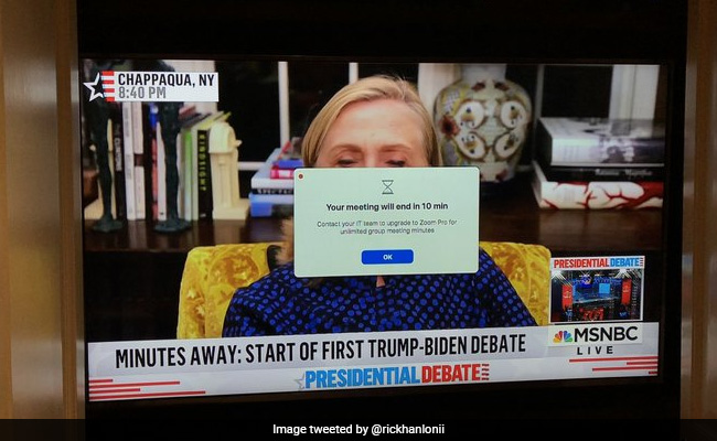 Hillary Clinton's Hilarious Tweet After Reaching Zoom's Time Limit On TV