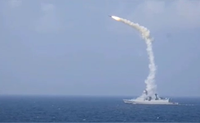New Video Shows BrahMos Anti-Ship Missile Launched From Navy's Destroyer