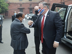 Ajit Doval's 'Elbow Bump' With Mike Pompeo, US Defense Secretary
