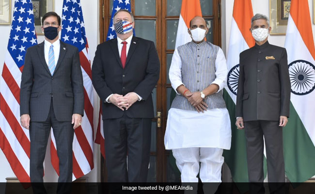 Talks With China Have No Link To "Extraneous Issue": India On 2+2 Query