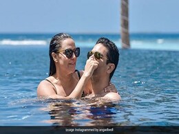 Into The Blue: A Pic From Neha Dhupia And Angad Bedi's Maldives Vacation Into The Blue: A Pic From Neha Dhupia And Angad Bedi's Maldives Vacation