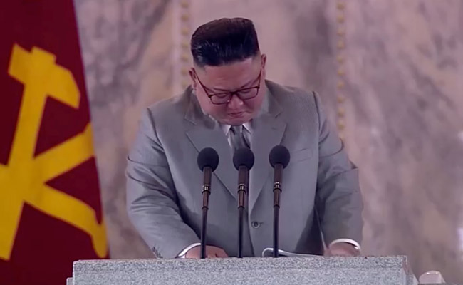 North Korea's Kim Jong Un Tearfully Thanks Troops, Apologises For Failures