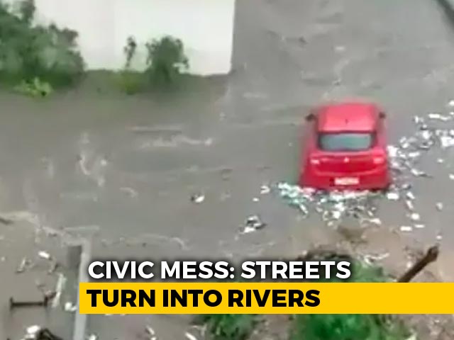 Car Seen Floating As Bengaluru Streets Flooded After Heavy Rain