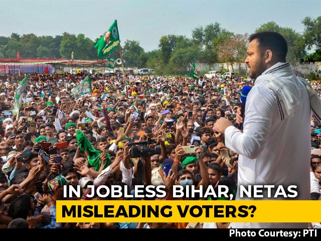 Tejashwi Yadav's Promise Of 10 Lakh Jobs In Bihar Rattles BJP