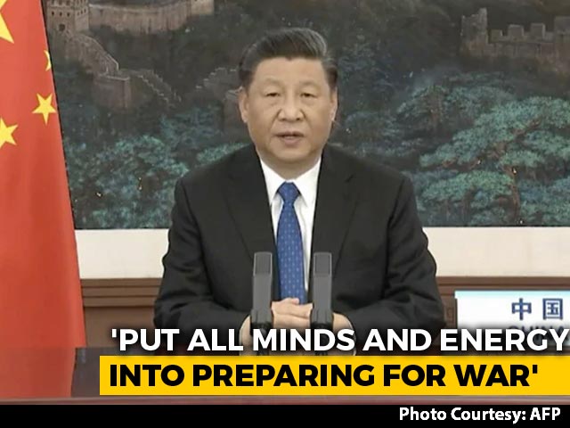 China's Xi Jinping Asks Troops To Focus On "Preparing For War": Report