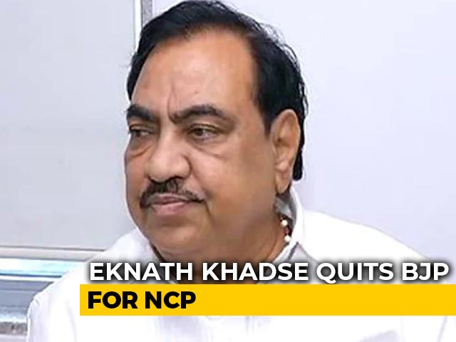 "Devendra Fadnavis Destroyed My Life": Eknath Khadse Quits BJP For NCP