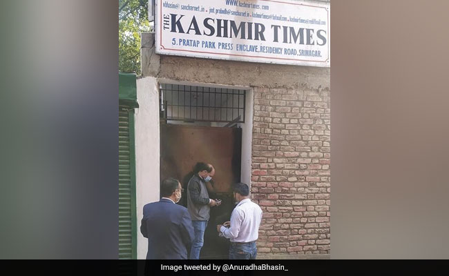 Leaders Criticise Sealing Of "Kashmir Times" Office In Srinagar