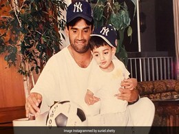 Suniel Shetty's Caption For Childhood Pic Of Son Ahan Is Dad Goals Suniel Shetty's Caption For Childhood Pic Of Son Ahan Is Dad Goals