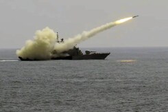 In Exercises, Navy Ship Fires Missile, Sinks Decommissioned Frigate In Exercises, Navy Ship Fires Missile, Sinks Decommissioned Frigate