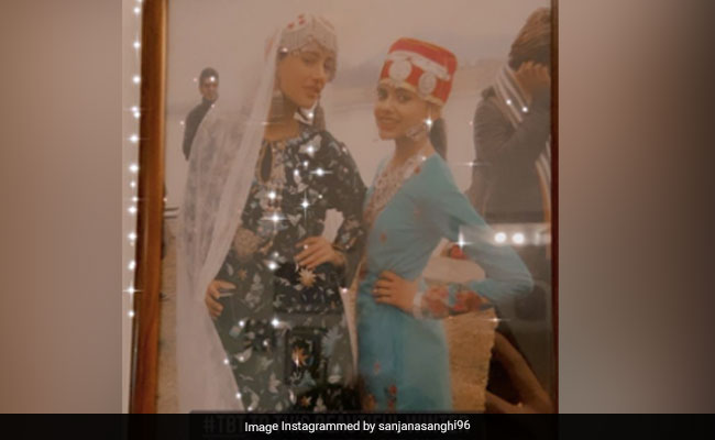 Nargis Fakhri And Sanjana Sanghi On The Sets Of <I>Rockstar</I>. Circa 2010