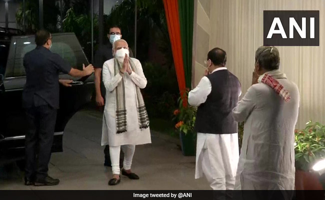 PM Modi, Amit Shah Attend Bihar Election Meeting At BJP Headquarters