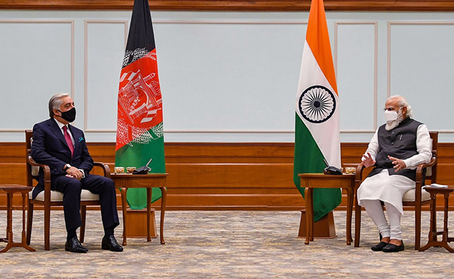 Head Of Afghan Peace Council Abdullah Abdullah Meets PM Modi In Delhi