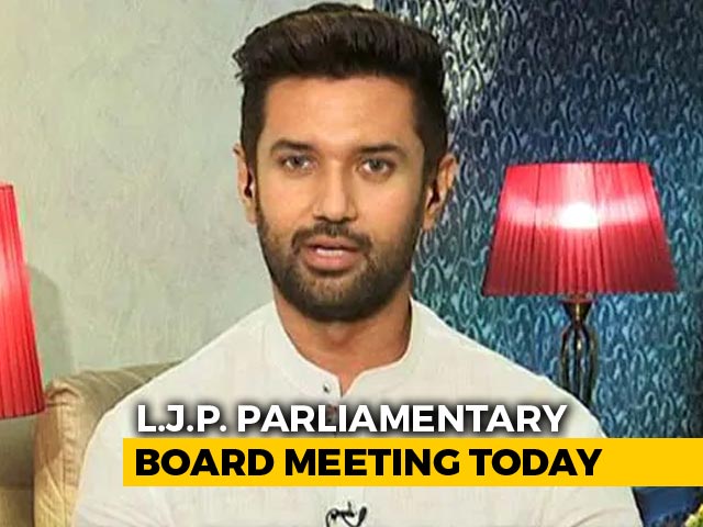 Chirag Paswan's Party To Meet Over Bihar Polls, May Announce Candidates