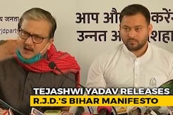 As Tejashwi Yadav Releases RJD Poll Manifesto, A Dig At BJP, Nitish Kumar As Tejashwi Yadav Releases RJD Poll Manifesto, A Dig At BJP, Nitish Kumar