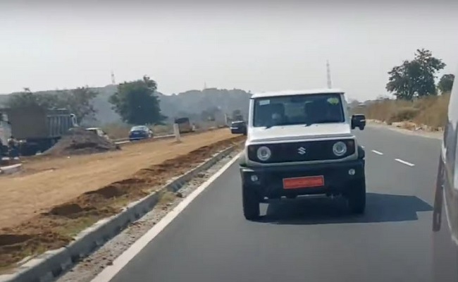 Maruti Suzuki Jimny SUV Spotted Testing For The First Time In India