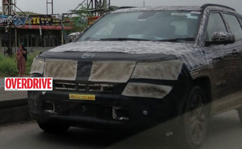 Jeep Compass Seven-Seater Spotted Testing In India