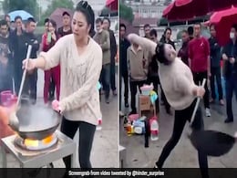 Viral Video: Woman Cooks Noodles In Wok While Dancing, Netizens Awestruck Viral Video: Woman Cooks Noodles In Wok While Dancing, Netizens Awestruck