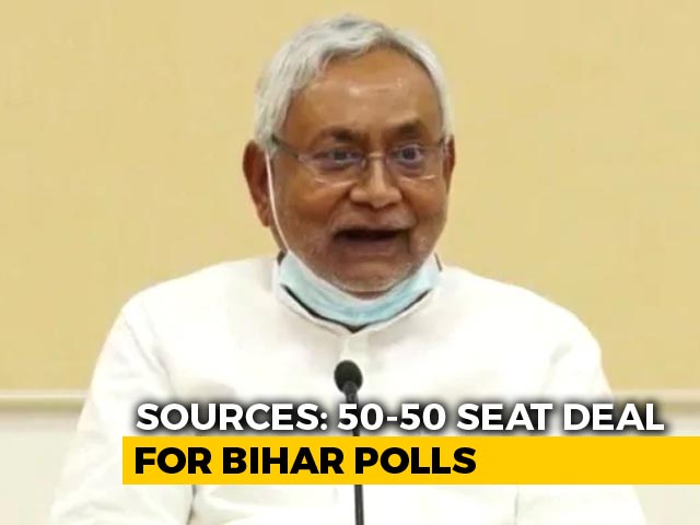 Nitish Kumar's Party, BJP Reach 50:50 Seat Deal For Bihar Polls: Sources