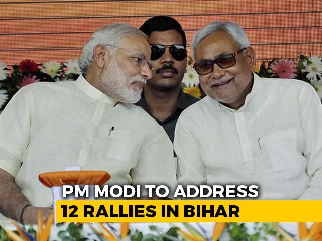 PM To Pitch For Nitish Kumar-As-Chief Minister With 12 Rallies In Bihar