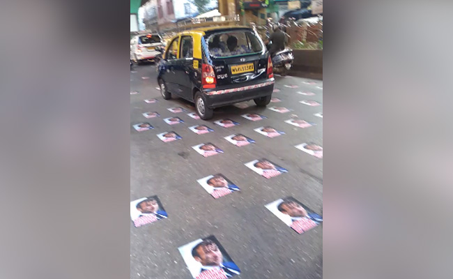Emmanuel Macron's Posters Pasted On Busy Mumbai Road, Cops Remove Them