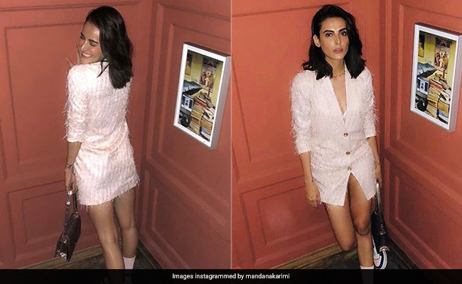 Mandana Karimi Revisits Her Happy Days In A White Dress And Spunky Sneakers