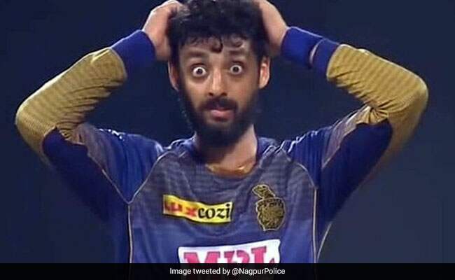 Nagpur Police use Varun Chakravarthy’s hilarious picture to spread awareness about OTP fraud Nagpur Police use Varun Chakravarthy’s hilarious picture to spread awareness about OTP fraud
