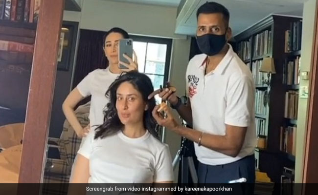 करीना कपूर ने अपने घर में लिया हेयर कट, बेबी बंप फ्लांट करती आईं नजर- देखें Video