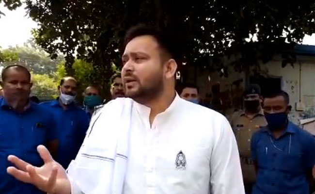 "Nitish Kumar Is <i>Bhishmapitamah</i> Of Corruption": Tejashwi Yadav