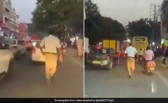 Viral Video: Hyderabad Cop Runs 2 km To Clear Path For Ambulance