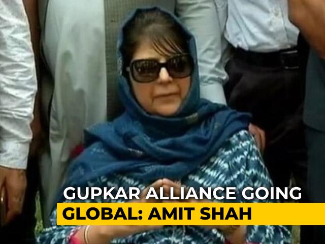 "Irony died a million deaths": Mehbooba Mufti's Sting For Amit Shah