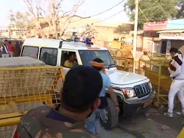 Farmers Stopped At Delhi Border Pull Police Barriers Aside For Ambulance