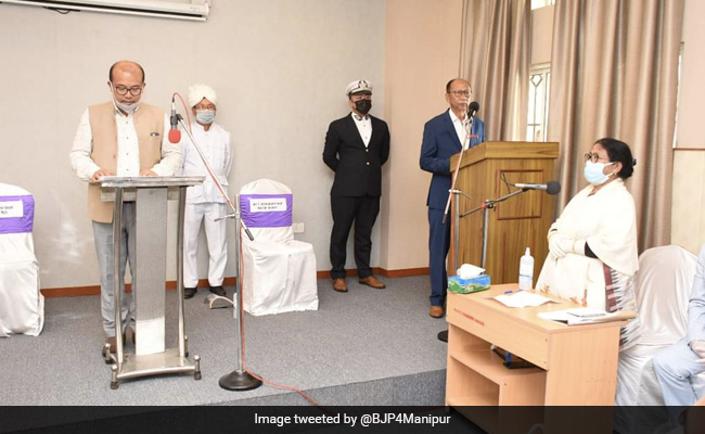 Four Newly-Elected MLAs Sworn-In As Members of Manipur Assembly