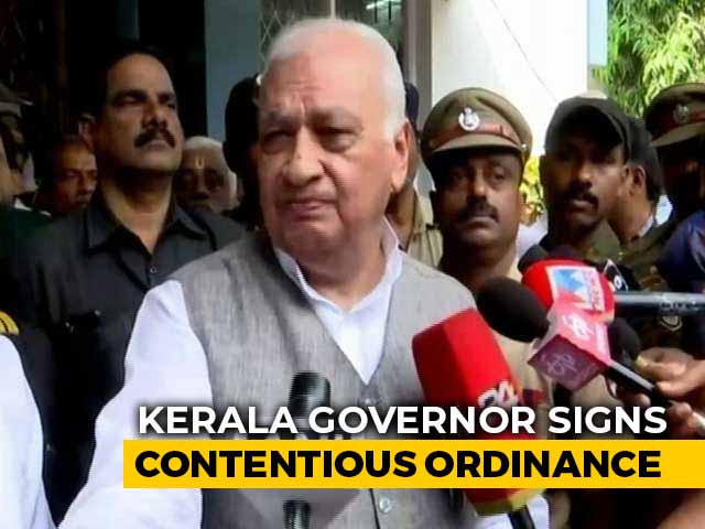 Kerala Governor Signs Contentious Ordinance To Amend Police Act