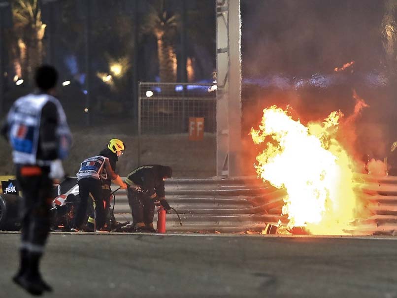 FIA Launches Probe Into Romain Grosjean Crash At Bahrain Grand Prix