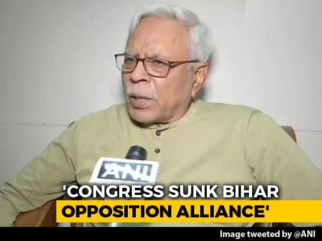 Congress Sank Bihar Opposition Alliance, Says Tejashwi Yadav Party's Leader