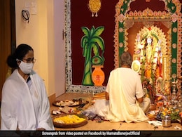 Low-Key Celebrations At Mamata Banerjee's Residence On Kali Puja Low-Key Celebrations At Mamata Banerjee's Residence On Kali Puja